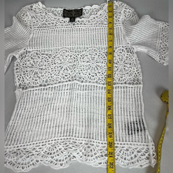 Anthropolgie - James Coviello Lace Top Size XS - Picture 6 of 8